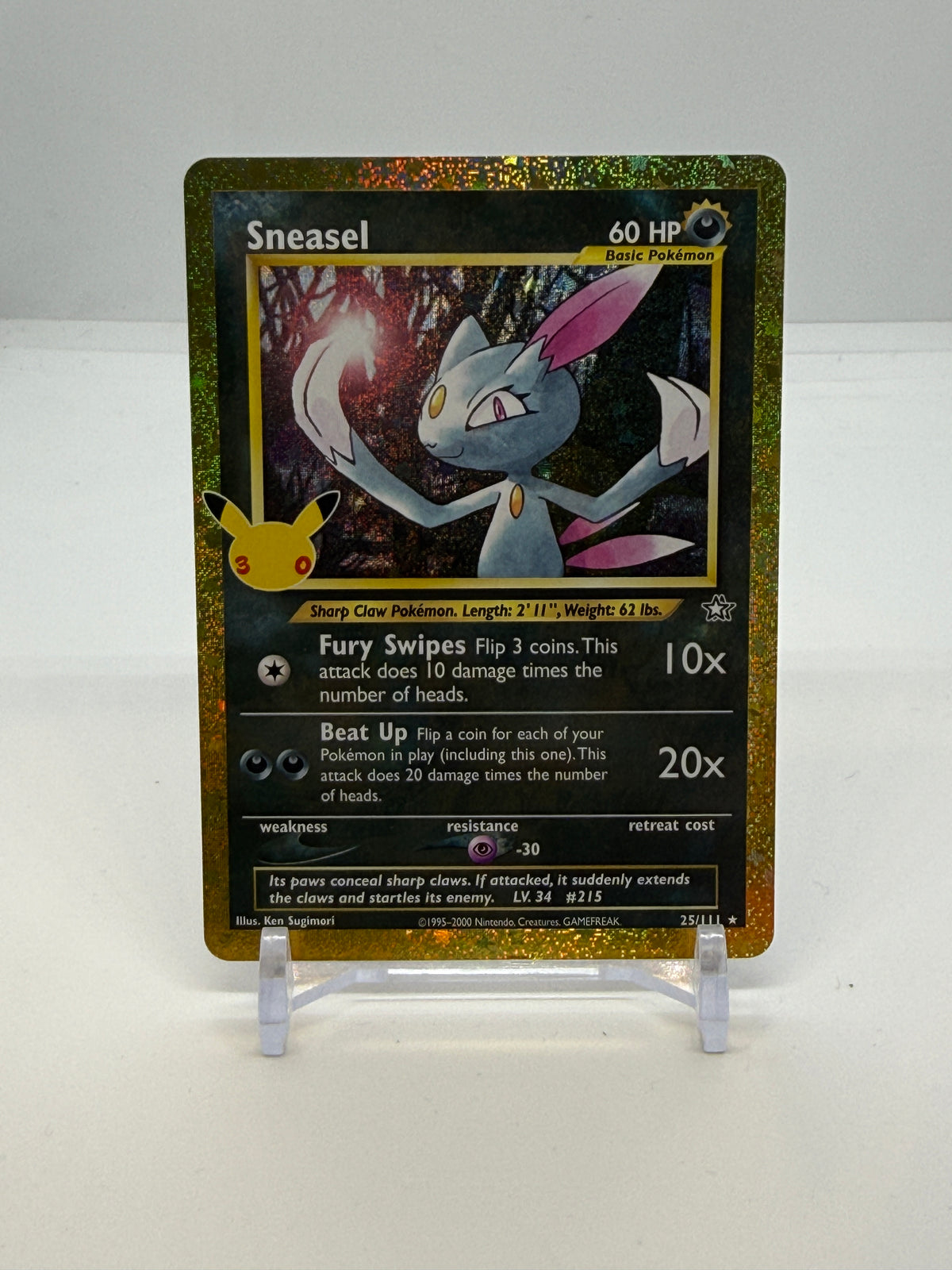 Sneasel 25/111, actual card copy 1 front — PR Section 1A
