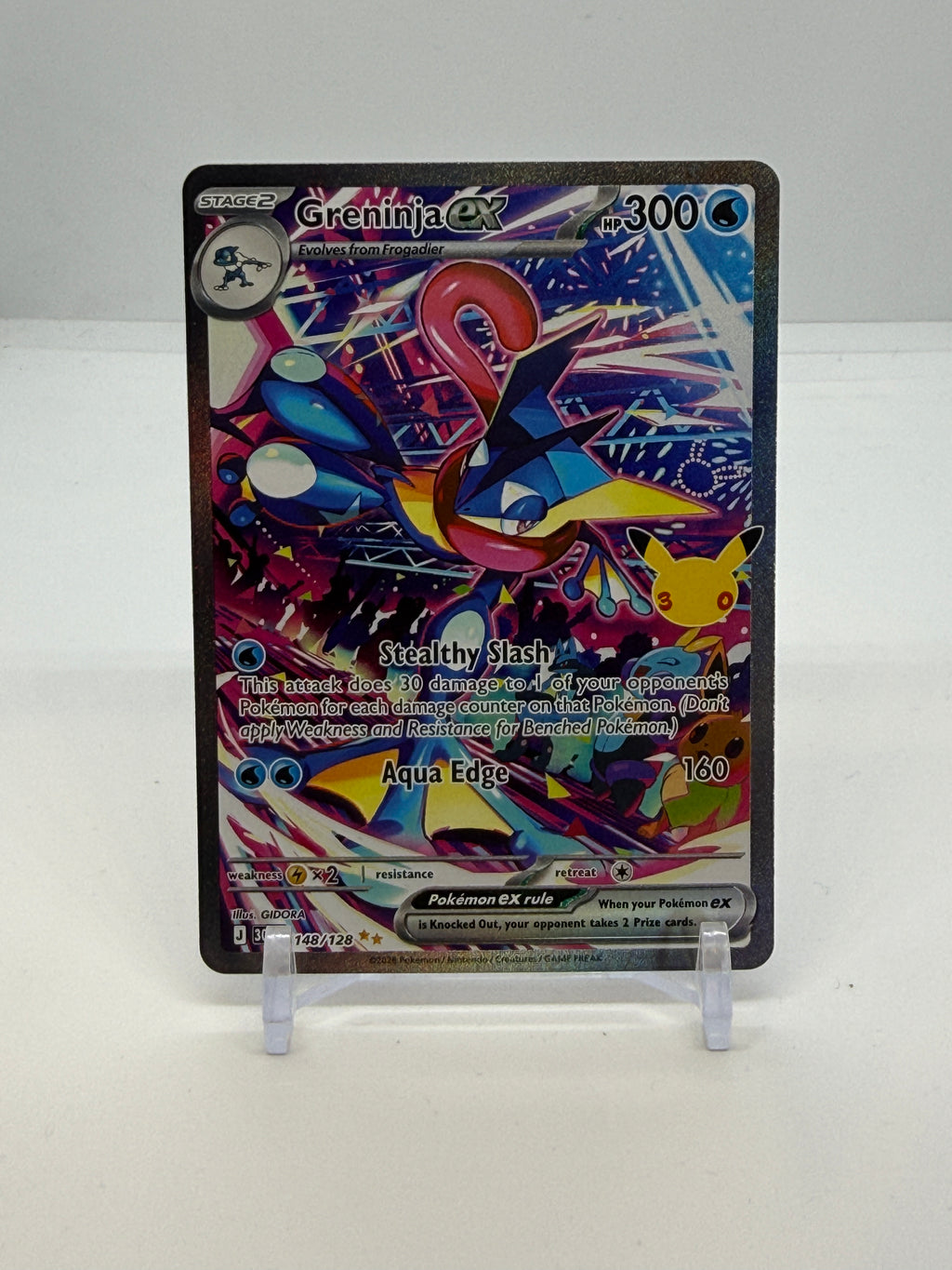 Greninja ex 148/128, actual card copy 1 front — PR Section 1A