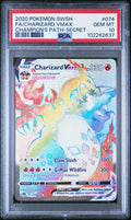 2020 Pokémon Sword & Shield: Champion's Path Charizard VMAX Full Art Secret Rare #074 — PSA 10 — cert 102262637 — front