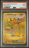 2025 Pokémon Prismatic Evolutions Pikachu ex Hyper Rare #179 — PSA 9 — cert 109853435 — front