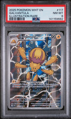2025 Pokémon White Flare Galvantula Illustration Rare #117 — PSA 8 — cert 141159682 — front