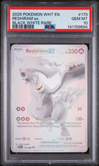 2025 Pokémon White Flare Reshiram ex Black White Rare #173 — PSA 10 — cert 141159694 — front