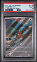 2025 Pokémon Destined Rivals Kangaskhan Illustration Rare #204 — PSA 9 — cert 141159714 — front