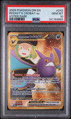 2025 Pokémon Destined Rivals Team Rocket's Crobat ex Hyper Rare #242 — PSA 10 — cert 141159855 — front