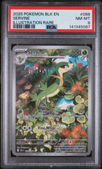 2025 Pokémon Black Bolt Servine Illustration Rare #088 — PSA 8 — cert 141945087 — front