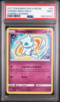 2017 Pokémon Sun & Moon Shining Legends Shining Mew-Holo #40 — PSA 9 — cert 148128352 — front