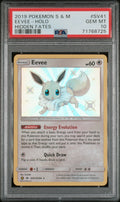 2019 Pokémon Sun & Moon Hidden Fates Eevee-Holo #SV41 — PSA 10 — cert 71768725 — front