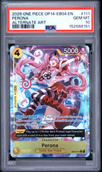 2026 One Piece Op14-Eb04-The Azure Sea's Seven Perona Alternate Art #111 PSA 10 — PSA 152568151 — front