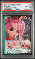 2024 One Piece Op06-Wings of the Captain Perona Alternate Art #021 PSA 10 — PSA 152568153 — front