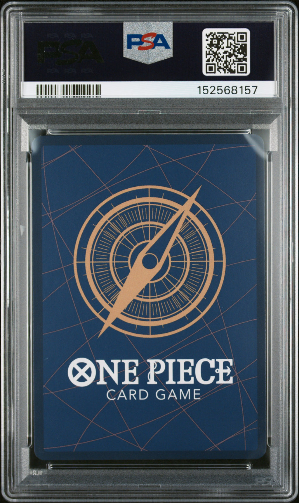 2024 One Piece Op07-500 Years in the Future Trafalgar Law Treasure Rare #010 PSA 10 — PSA 152568157 — back