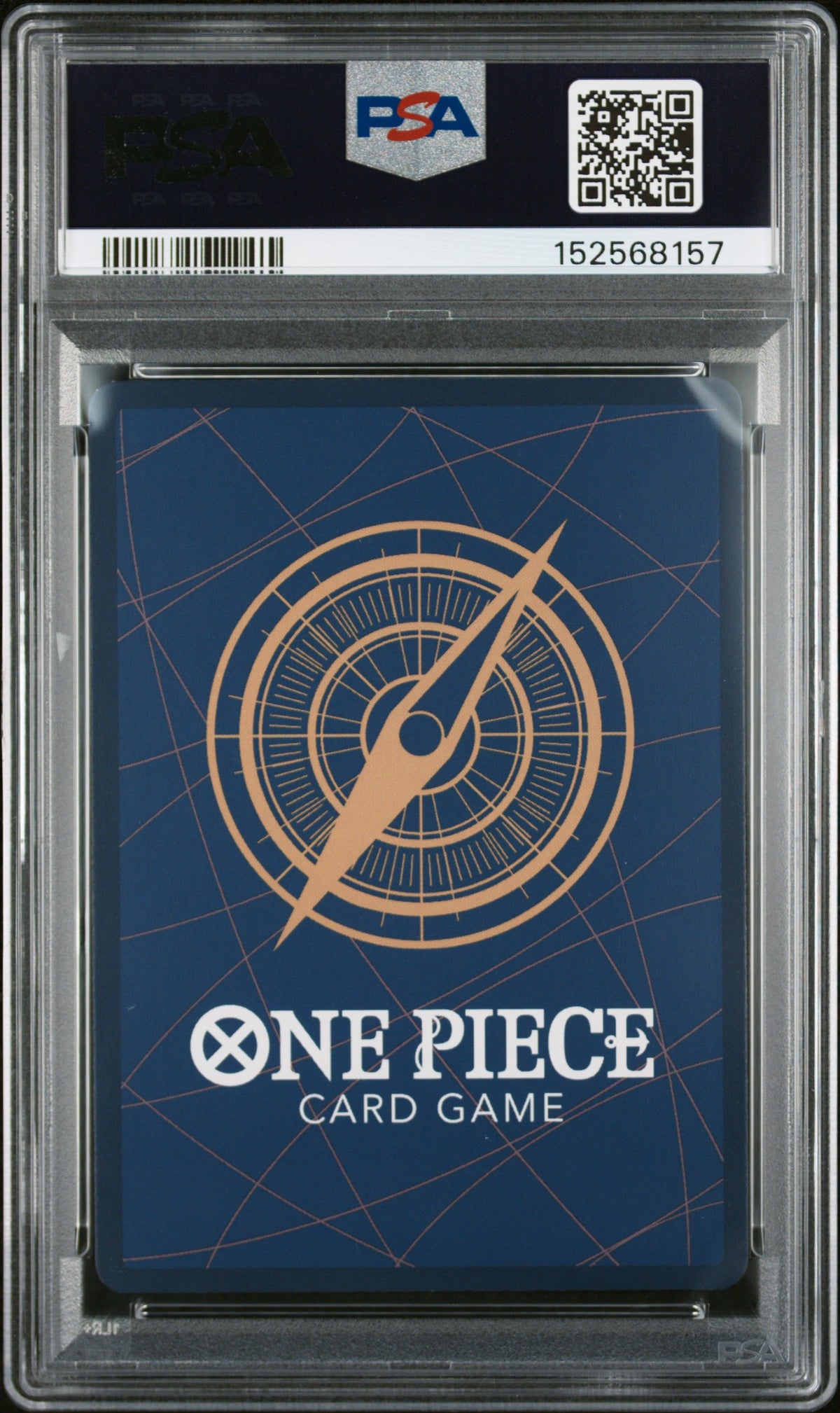 2024 One Piece Op07-500 Years in the Future Trafalgar Law Treasure Rare #010 PSA 10 — PSA 152568157 — back