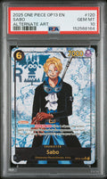 2025 One Piece Op13-Carrying on His Will Sabo Alternate Art #120 PSA 10 — PSA 152568164 — front