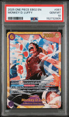 2025 One Piece Eb02-Extra Booster -Anime 25th Collection- Monkey D. Luffy #061 PSA 10 — PSA 152732805 — front