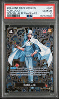 2024 One Piece Op09-Emperors in the New World Rob Lucci Special Alternate Art #093 PSA 10 — PSA 152732808 — front