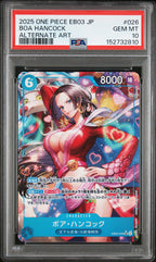 2025 One Piece Japanese Eb03-Extra Booster -One Piece Heroines Edition- Boa Hancock Alternate Art #026 PSA 10 — PSA 152732810 — front