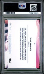 2025 Topps Chrome Disney Scorched Cruz Ramirez Black Refractor #1 – PSA 9 — PSA cert 148213865 — back
