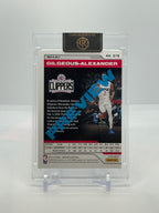 Back of 2018-19 Panini Obsidian Preview Shai Gilgeous-Alexander rookie #579