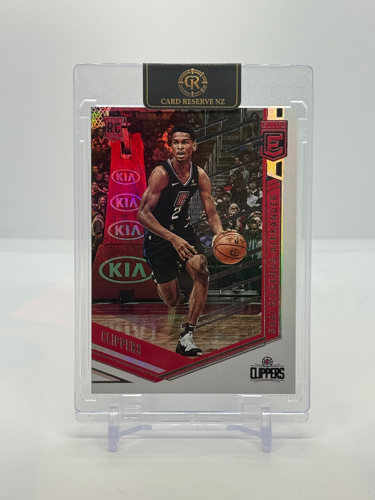 Front of 2018-19 Panini Chronicles Elite Shai Gilgeous-Alexander rookie card #274