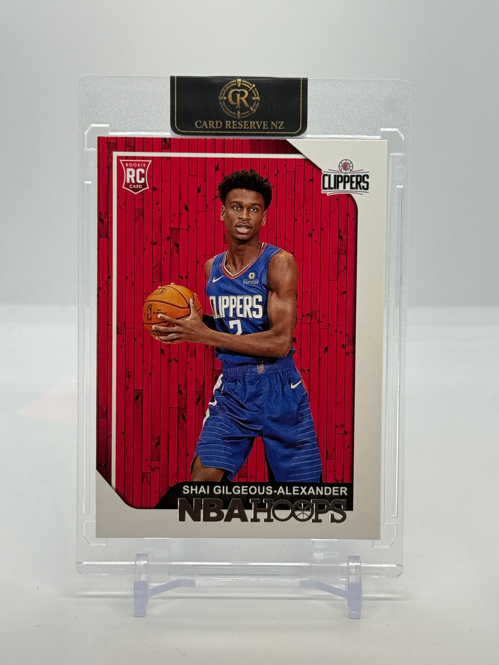 Front of Shai Gilgeous-Alexander 2018-19 NBA Hoops Rookie #262 raw card
