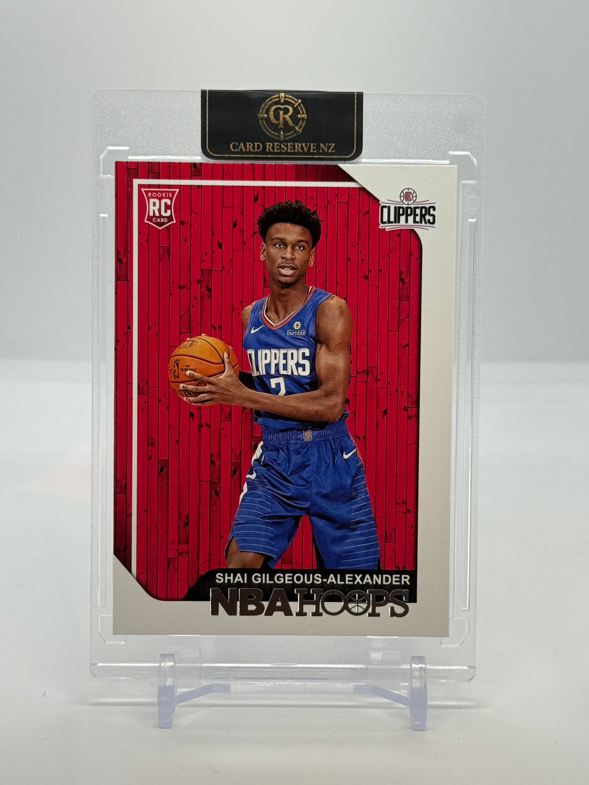 Front of Shai Gilgeous-Alexander 2018-19 NBA Hoops Rookie #262 raw card