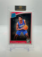 Front of Shai Gilgeous-Alexander 2018-19 Donruss Optic Rated Rookie #162 raw card