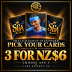 Shai Gilgeous-Alexander Pick Your Cards — any 3 for NZ$6 — promotional cover