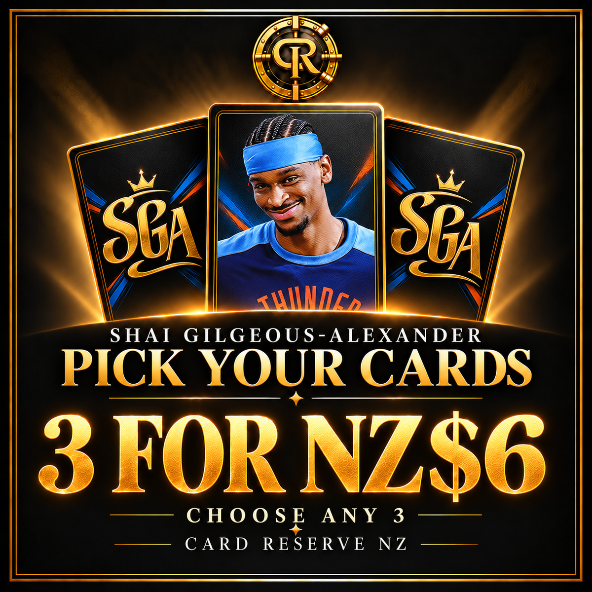 Shai Gilgeous-Alexander Pick Your Cards — any 3 for NZ$6 — promotional cover