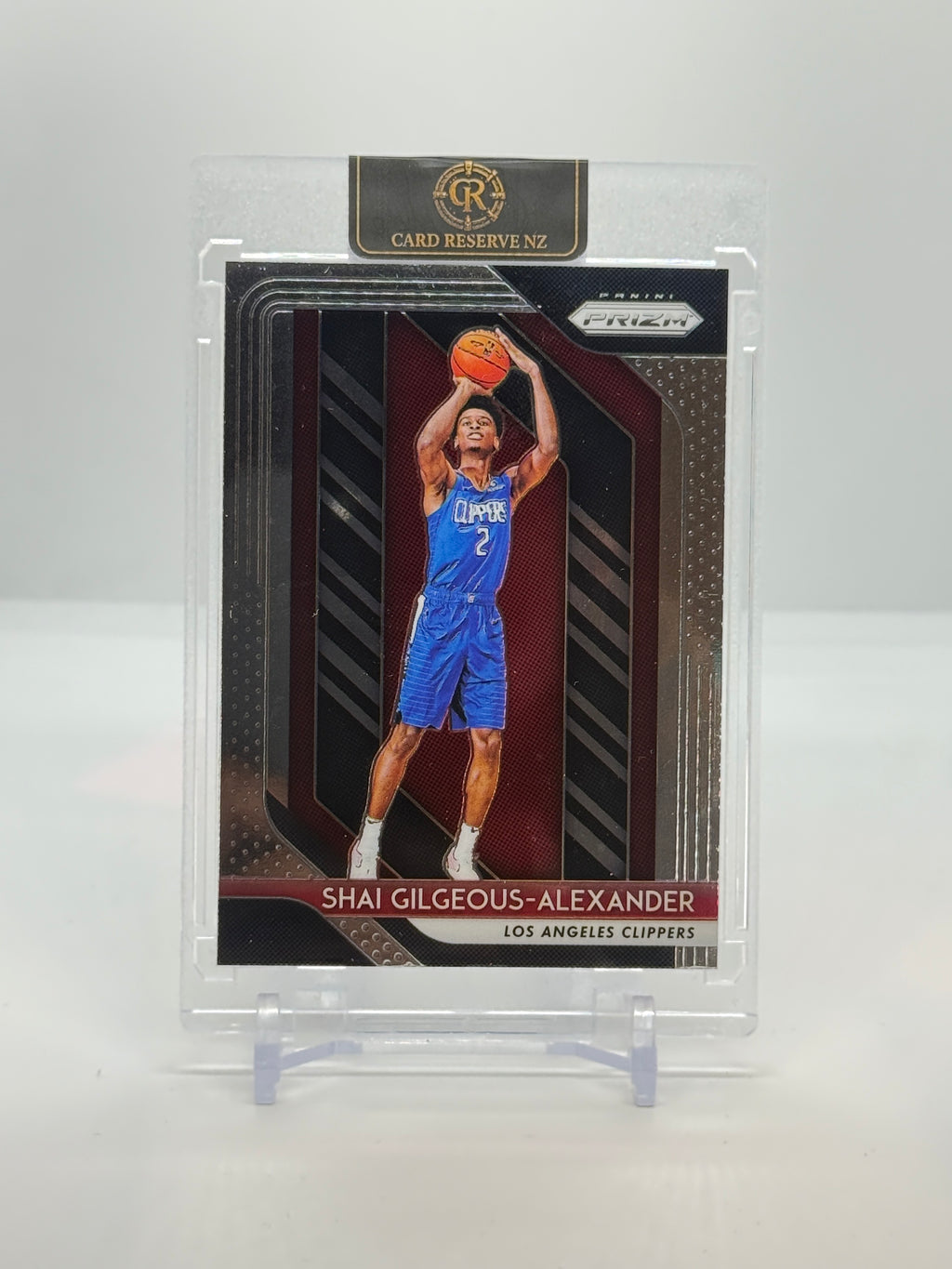 Front of Shai Gilgeous-Alexander 2018-19 Prizm Rookie #184 raw card