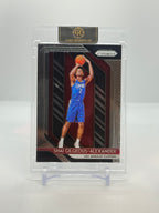 Front of Shai Gilgeous-Alexander 2018-19 Prizm Rookie #184 raw card
