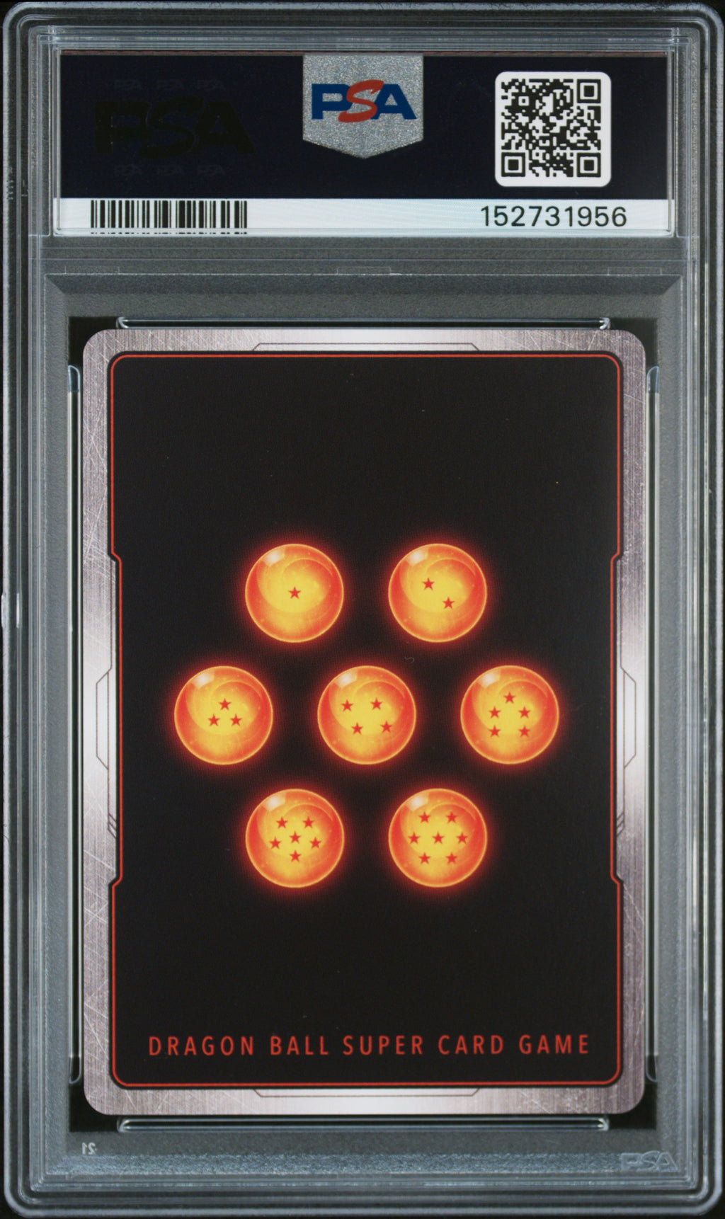 Son Goku (Mini): DA FB04-012 PSA 10, serial 0067/1500, certificate 152731956 — back