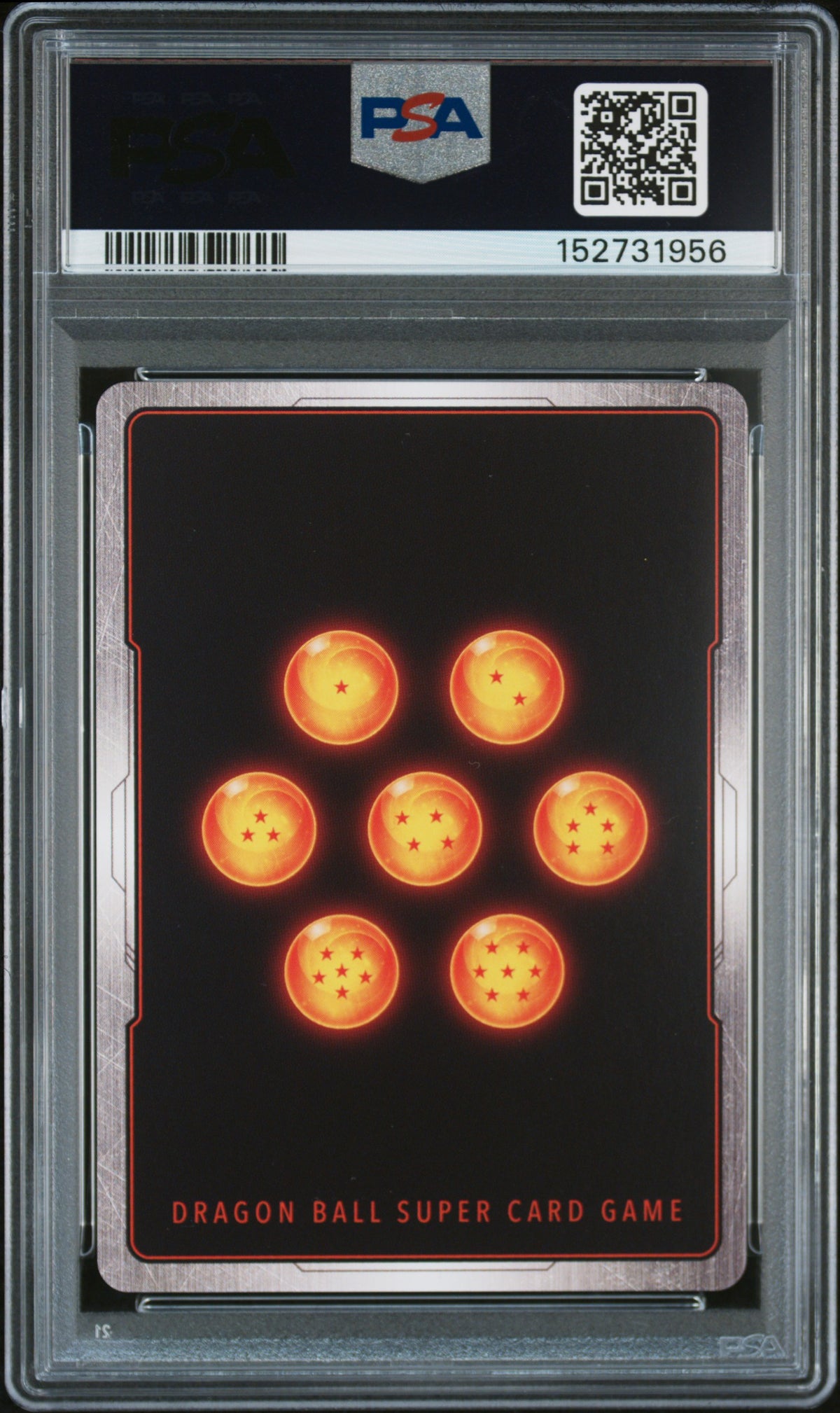 Son Goku (Mini): DA FB04-012 PSA 10, serial 0067/1500, certificate 152731956 — back