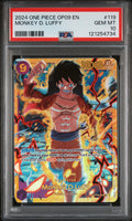 2024 One Piece Monkey D. Luffy OP09-119 – PSA 10 — PSA cert 121254734 — front