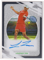 2026 Topps Chrome Tennis Learner Tien Base Autograph #AT-LTN, front