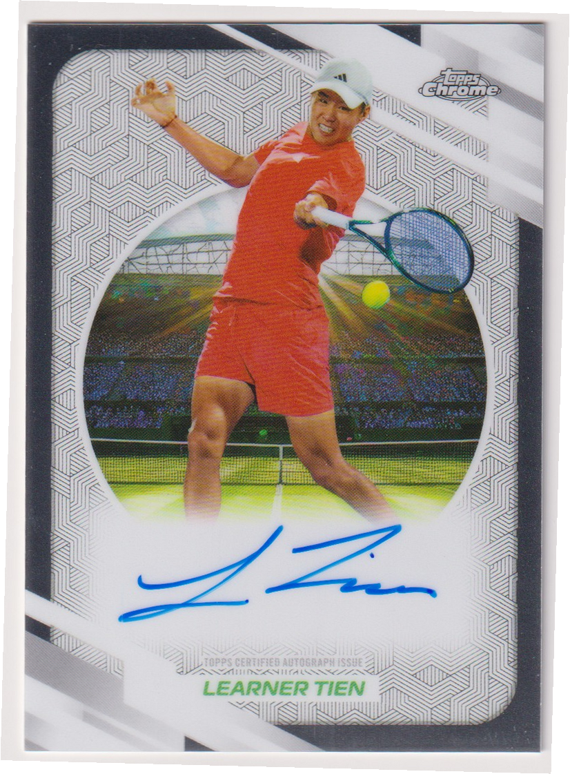 2026 Topps Chrome Tennis Learner Tien Base Autograph #AT-LTN, front