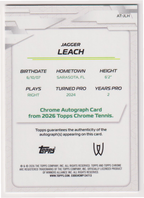 Jagger Leach — #AT-JLH Base Auto — back
