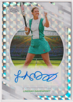 2026 Topps Chrome Tennis Lindsay Davenport Geometric Refractor Autograph #AO-LDT, front