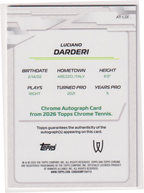 Luciano Darderi — #AT-LDI Geometric Refractor Auto — back