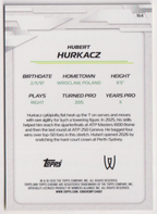 2026 Topps Chrome Tennis Hubert Hurkacz Yellow Refractor #164 026/275, back