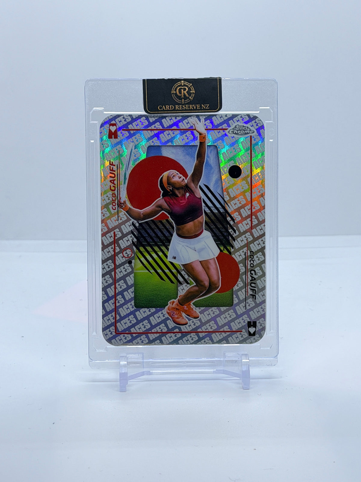 2026 Topps Chrome Tennis Coco Gauff Aces SP Case Hit #AC-15 — front