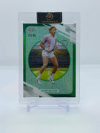 2026 Topps Chrome Tennis Boris Becker Green Refractor #158 77/99 — front