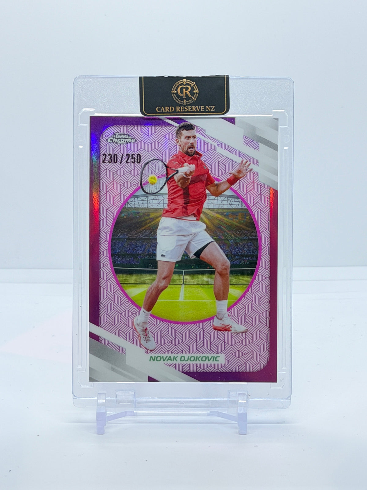 2026 Topps Chrome Tennis Novak Djokovic Pink Refractor #3 230/250 — front