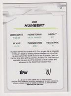 2026 Topps Chrome Tennis Ugo Humbert Blue Refractor 048/150 — back
