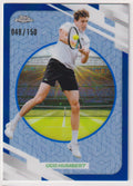 2026 Topps Chrome Tennis Ugo Humbert Blue Refractor 048/150 — front