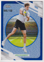 2026 Topps Chrome Tennis Ugo Humbert Blue Refractor 048/150 — front