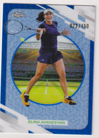 2026 Topps Chrome Tennis Elina Avanesyan Blue Refractor 023/150 — front