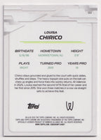 2026 Topps Chrome Tennis Louisa Chirico Blue Refractor 105/150 — back