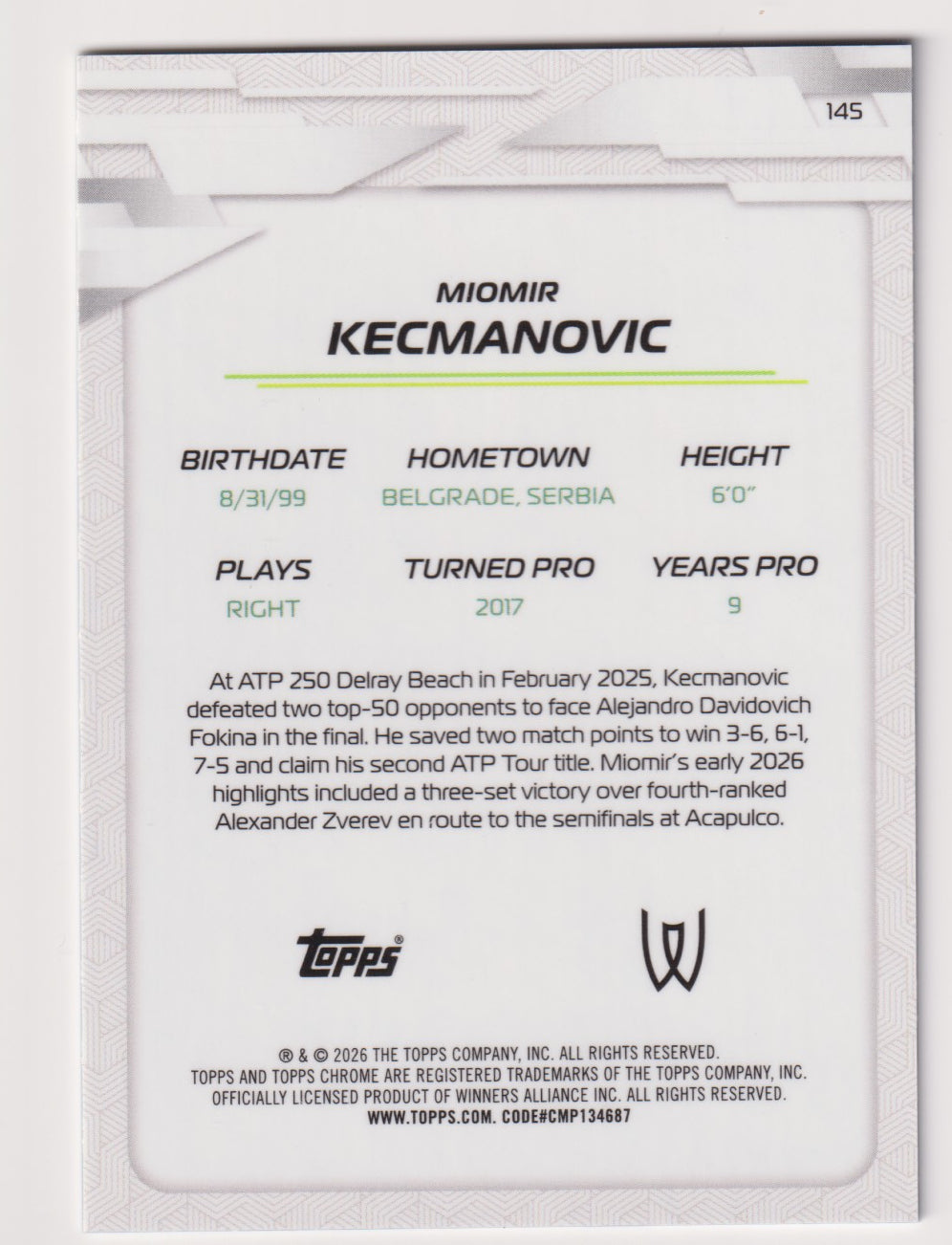 Miomir Kecmanovic Blue Geometric Refractor 131/150 back