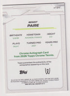 Benoit Paire Gold Geometric Refractor Autograph 15/50 back