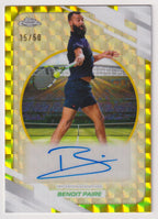 Benoit Paire Gold Geometric Refractor Autograph 15/50 front