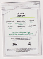Valentin Royer Blue Geometric Refractor Autograph 093/150 back